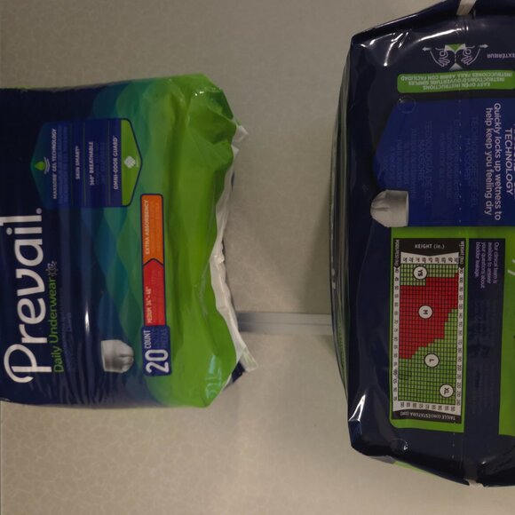 Prevail Per-Fit Unisex Incontinence Underwear - Medium Size, Bag of 20 Two Packs - Picture 3 of 3